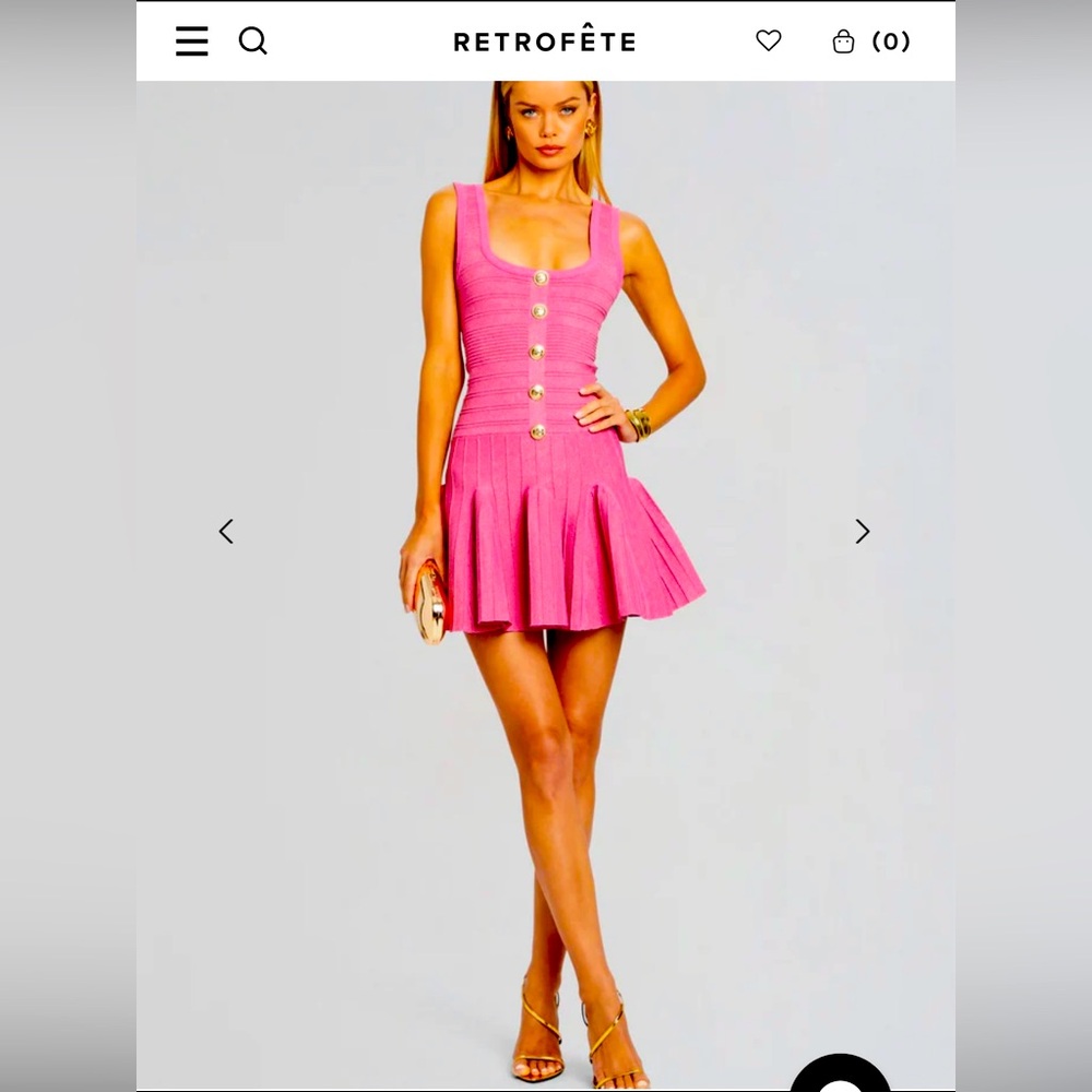 Pink Retrofete dress--Worn ONCE‼️